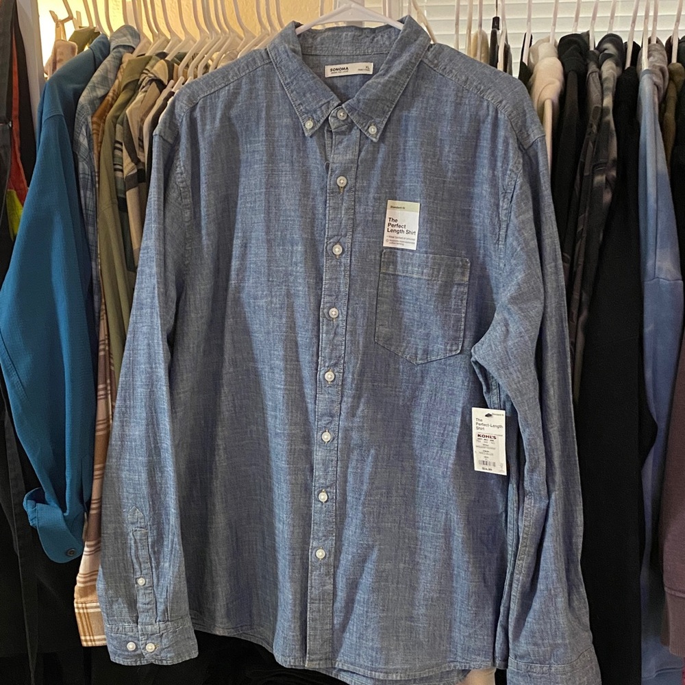 Sonoma Perfect Length Denim Shirt